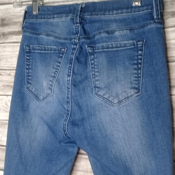 PacSun Jeggings High Rise Ankle Super Power Stretch Distressed Raw Hem Sz 24 - Picture 7 of 9